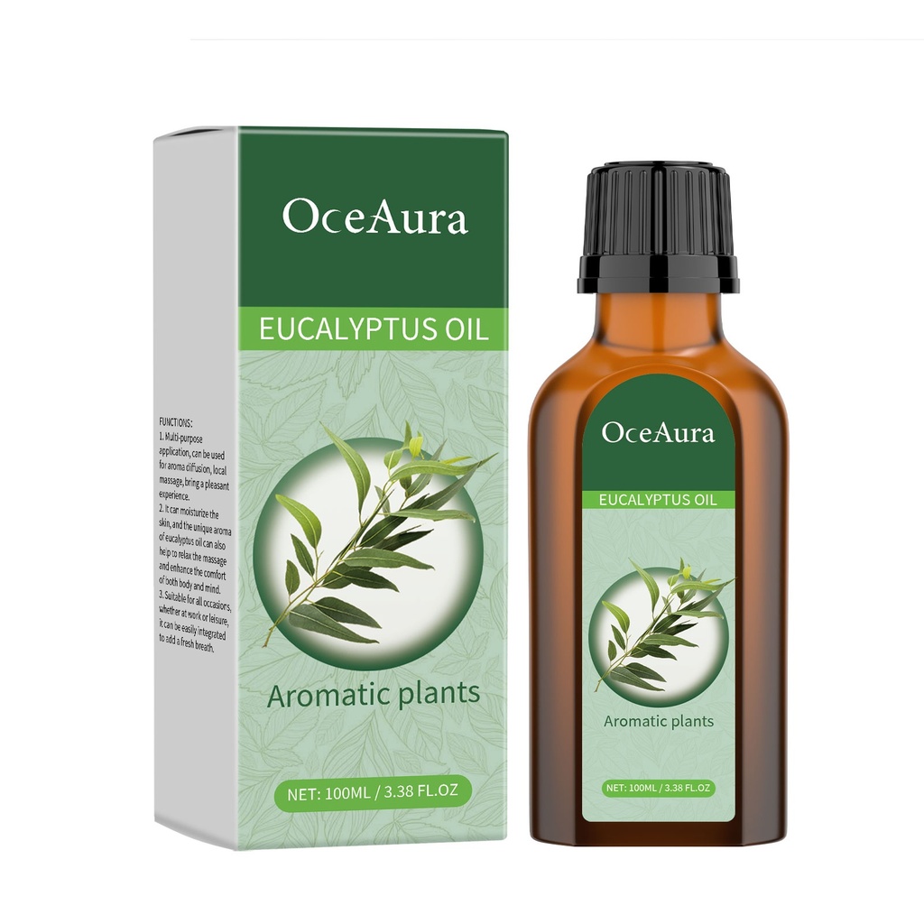 Dầu Cơ Thể Eucalyptus OceAura Cung Cấp Nước Dịu Nhẹ Và Dưỡng Ẩm Với Hương Thơm Tươi Mát Giúp Làm Dịu Và Thư Giãn Massage Địa Phương