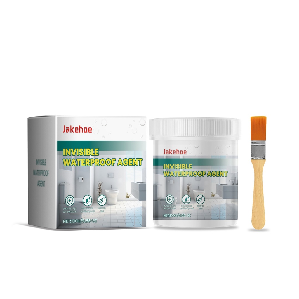 Keo chống thấm Jakehoe, keo sơn chống thấm, vật liệu sửa chữa vết nứt tường gạch, keo trong suốt.