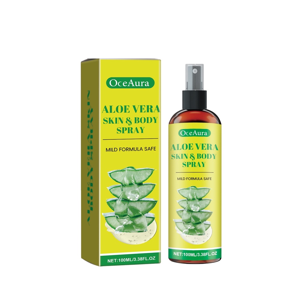 OceAura Xịt Aloe Vera Ấm Mềm Da, Dưỡng Ẩm Tươi Mát