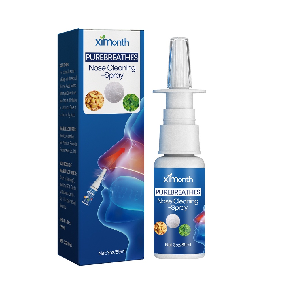 Ximonth Xịt Rửa Mũi Cho Tắc Nghẽn Mũi, Chảy Nước Mũi và Ngáy
