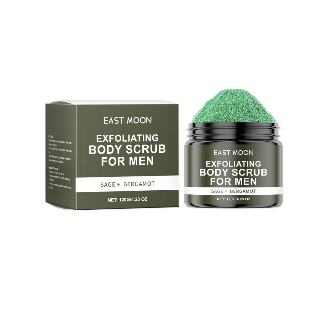 Tẩy Tế Bào Chết Dành Cho Nam Hương Bergamot Sage East Moon Làm Sạch Da Nhẹ Nhàng Tẩy Da Chết
