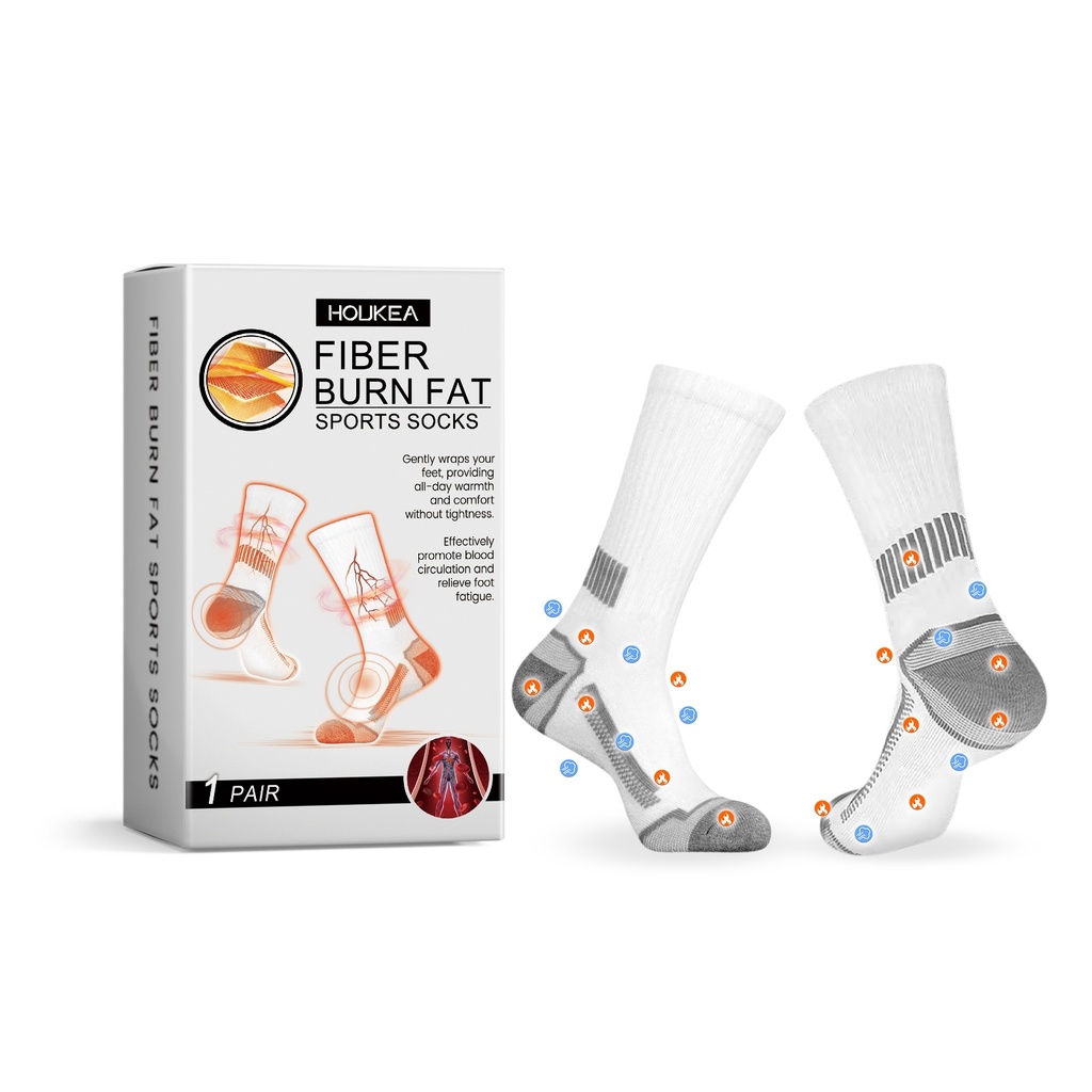 Socks chăm sóc chân bằng sợi Houkea, massage chân, tất mềm vừa với cơ thể kéo dài