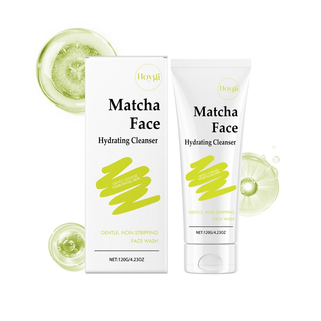 Hoygi Sữa Rửa Mặt Giữ Ẩm Matcha Rửa Nhẹ Nhào Làn Da Kiểm Soát Dầu Cấp Ẩm Chăm Sóc Da Hàng Ngày