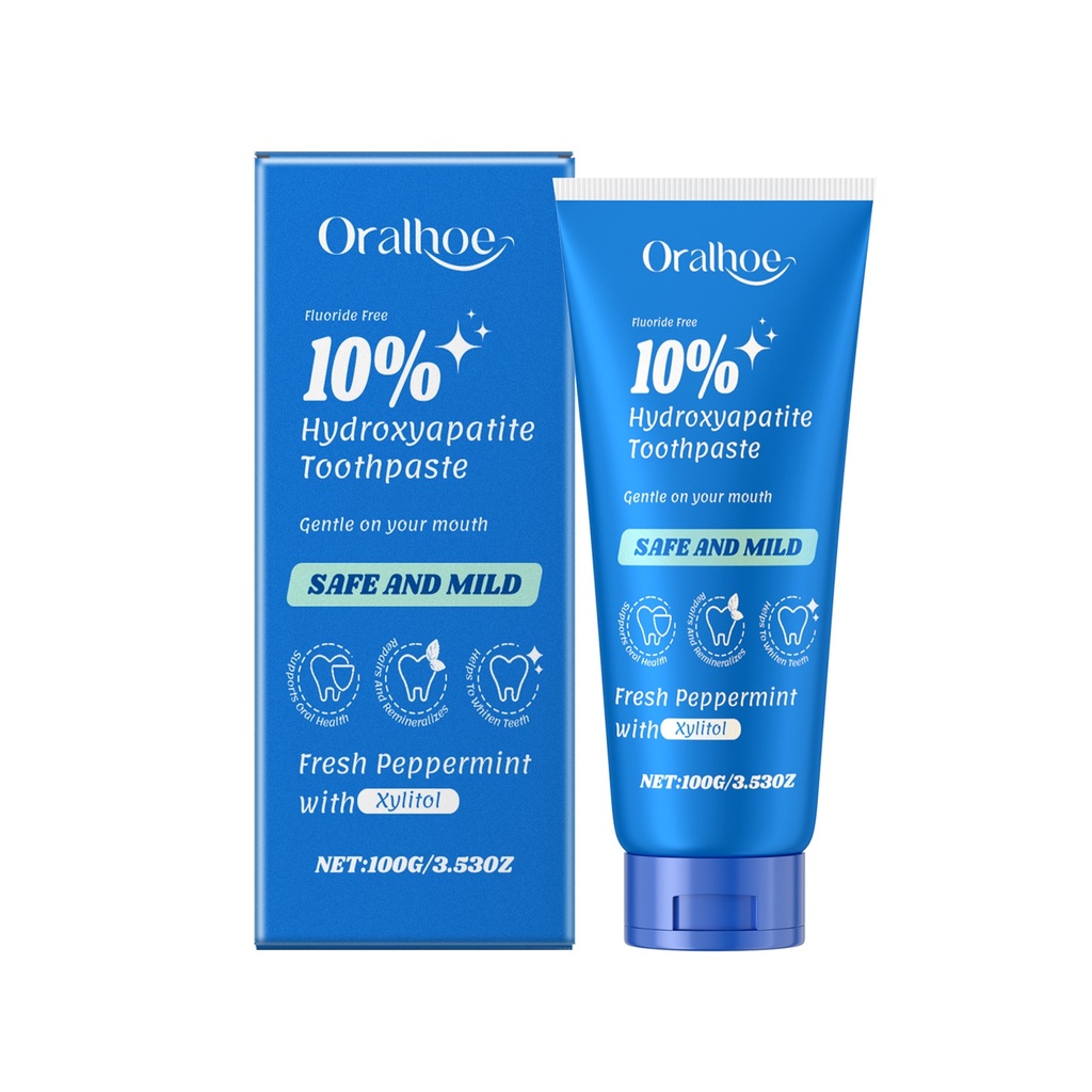 Kem đánh răng Mint Oralhoe loại bỏ các vết bẩn vàng, hơi thở trắng, chăm sóc răng miệng