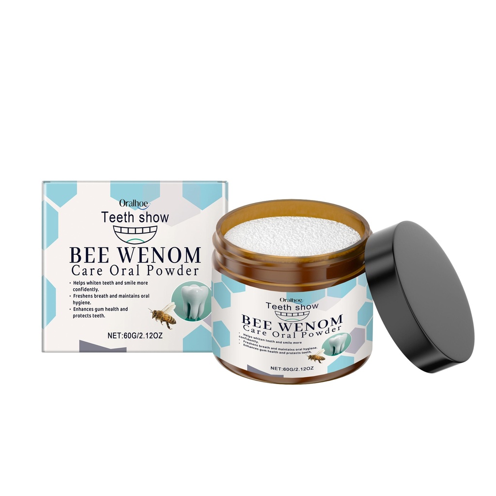 Bột đánh răng Oralhoe Chăm sóc hàng ngày Vệ sinh miệng Miệng thơm Làm sạch nhẹ nhàng Răng vàng Bột đánh răng