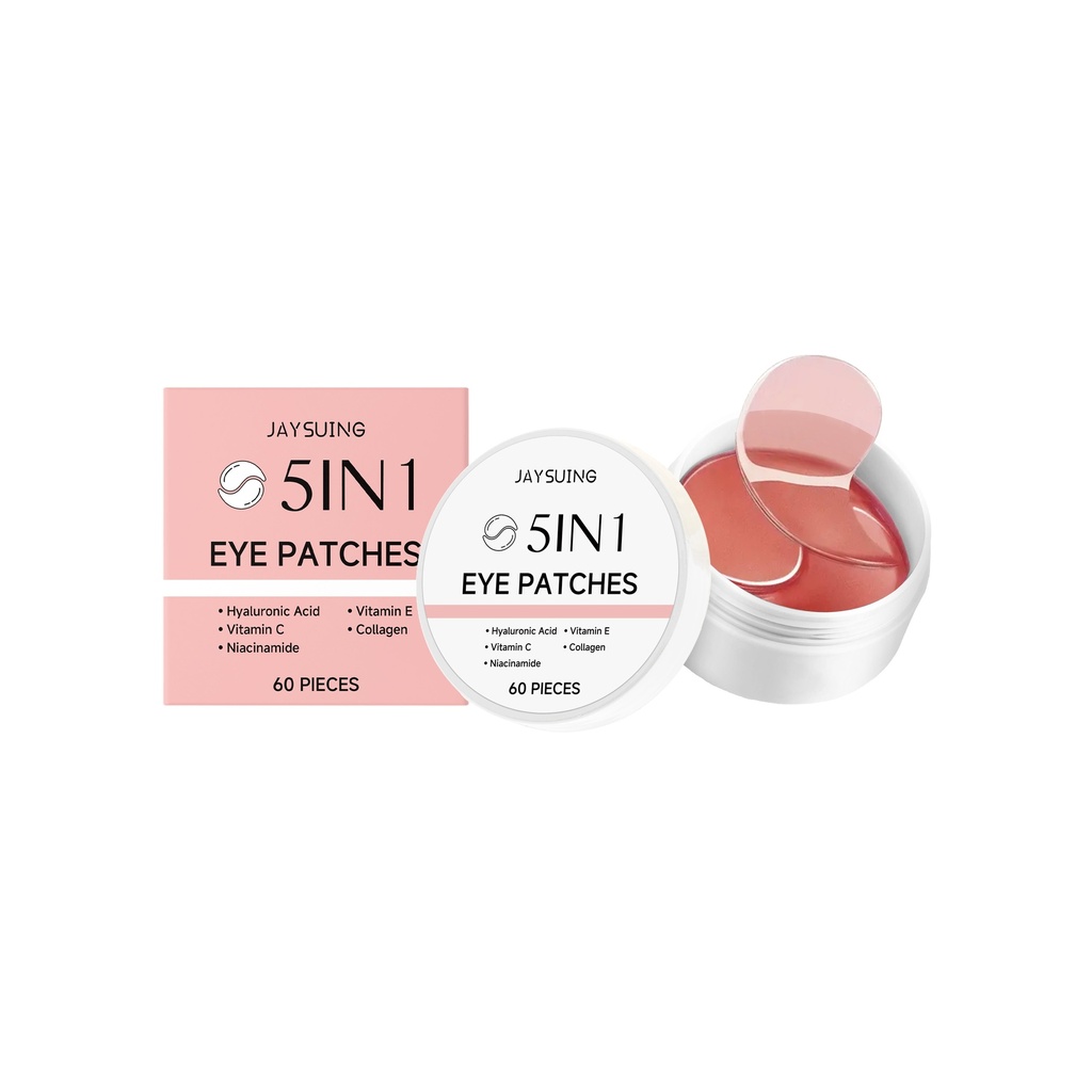 Jaysuing 5 In 1 Mặt Nạ Mắt Collagen Dưỡng Ẩm Nhẹ Nhàng, Làm Sáng Và Cấp Nước Cho Da Vùng Mắt
