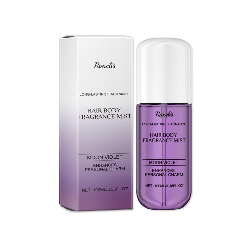 Roxelis Xịt Nước Hoa Tím Thơm Tự Nhiên Tươi Mát Sang Trọng Lãng Mạn Lưu Hương Thân Tóc