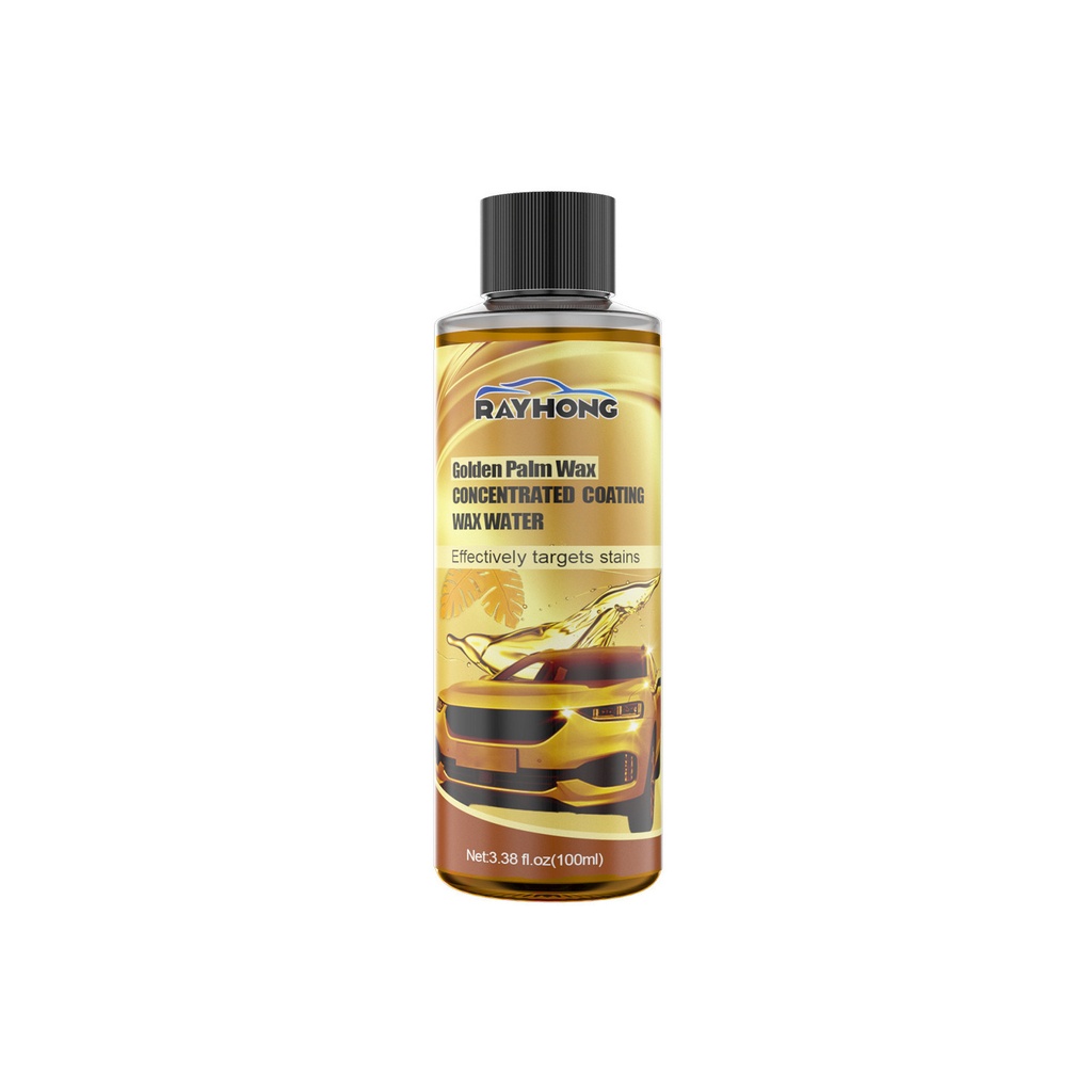 Rayhong Golden Palm Wax Concentrated Coating Wax Water, Foam Cleaning Agent Special Decontamination Coating Car Wash Wax Water