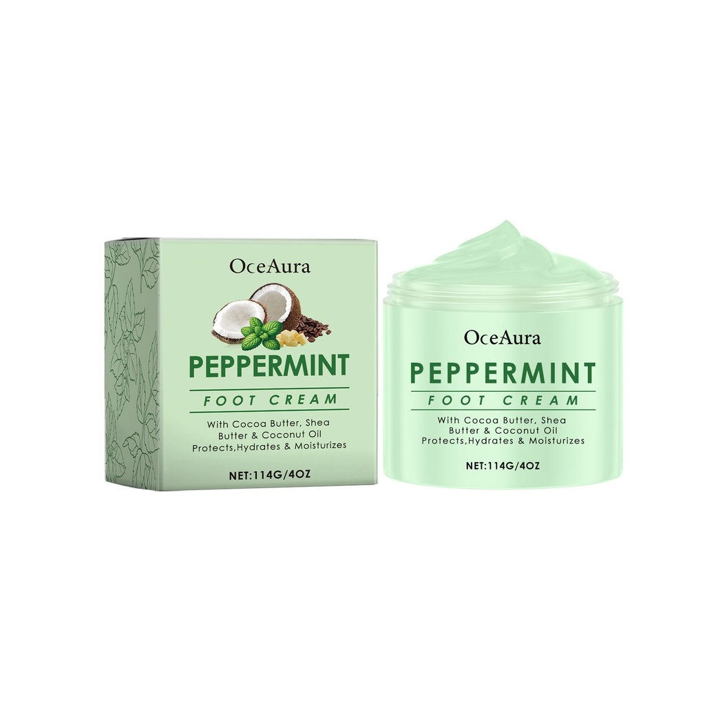 Kem Bạc Hà Dưỡng Ẩm OceAura Cream Dưỡng Ẩm Nguyên Tắc Dưỡng Ẩm Cho Bàn Chân Khô Và Thô