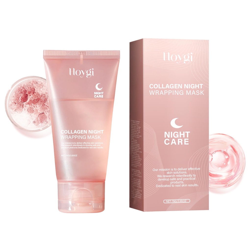 Mặt Nạ Rách Collagen Hoygi Làm Sạch Dịu Nhẹ và Dưỡng Ẩm và Tẩy Tế Bào Chết