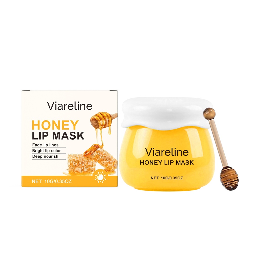 Viareline Balm Môi Ngủ Mật Ong Cấp Ẩm Và Dưỡng Ẩm Môi Mỗi Ngày Với Chăm Sóc Môi Dưỡng Ẩm