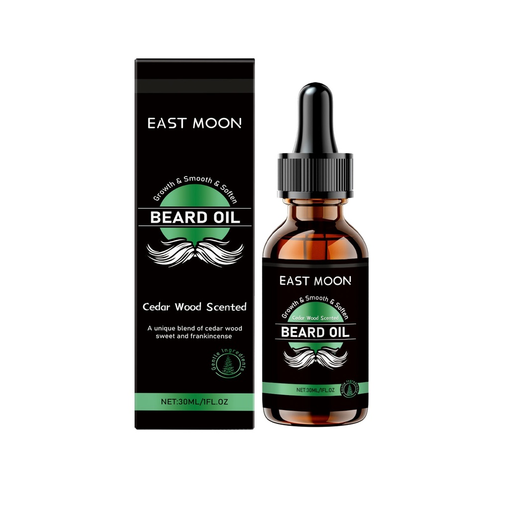 Dầu Chăm Sóc Râu Từ Gỗ Tuyết Tùng East Moon cho Nam, Hương Thơm, Sạch Nhẹ, Dưỡng Ẩm, Làm Mới