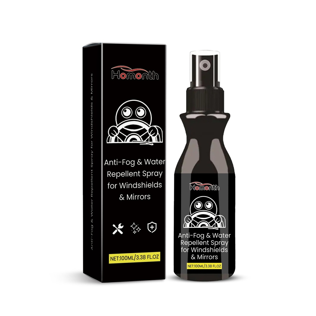 Bình xịt chống nước Homonth cho kính xe hơi, xịt chống nước để làm sạch và loại bỏ vết bẩn trên kính xe