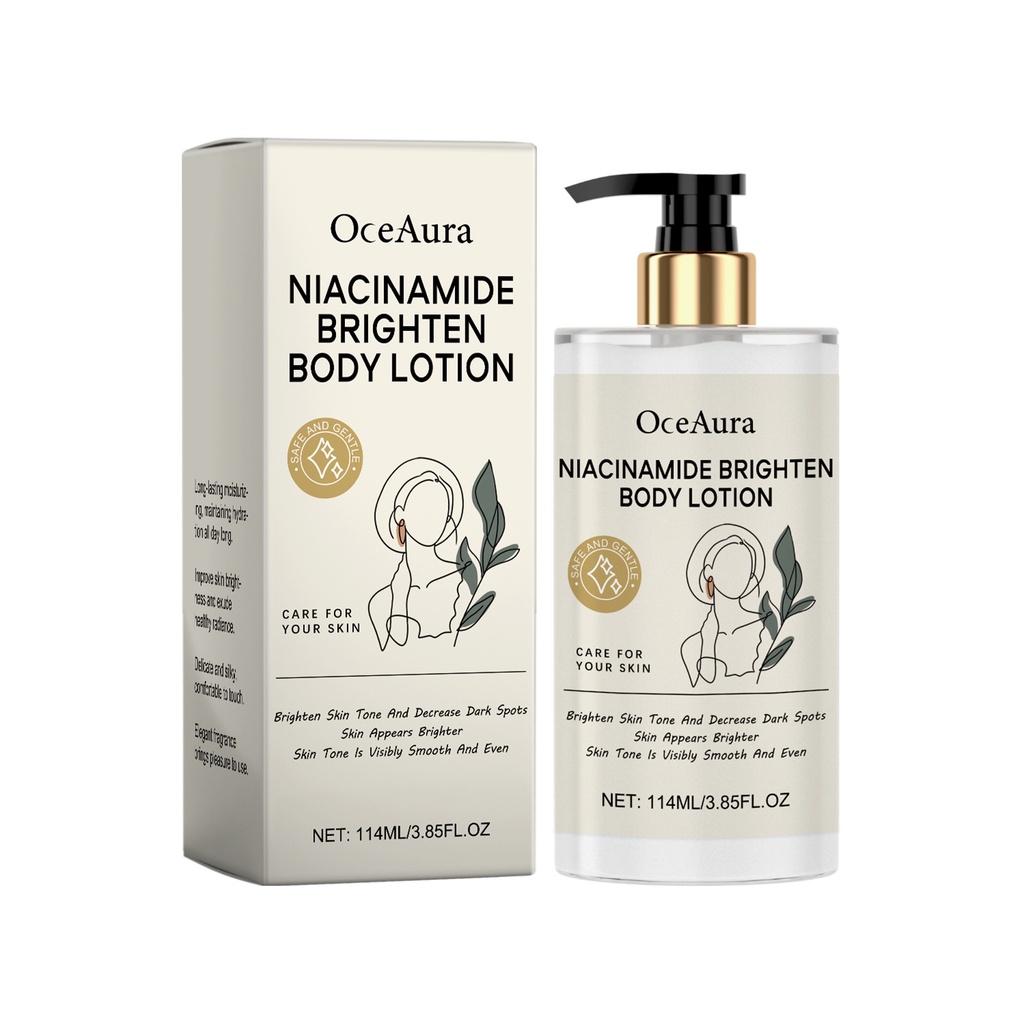 Kem dưỡng ẩm cơ thể OceAura Nicotinamide, sáng da với khóa ẩm lâu dài, kem dưỡng cơ thể bổ dưỡng