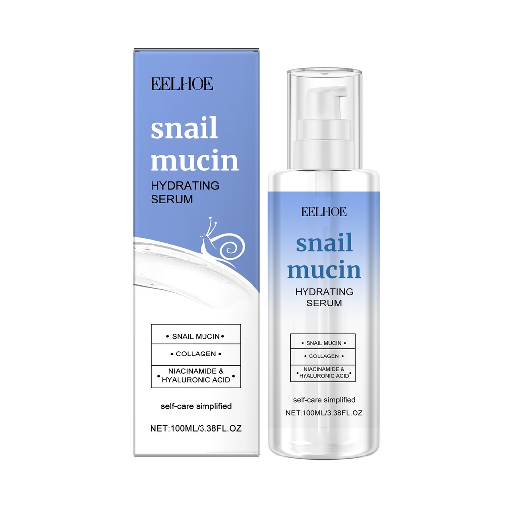 EELHOE Snail Mucin Hydrating Essence Dưỡng ẩm và làm mềm da mặt với tinh chất chăm sóc rạng rỡ và mềm mại