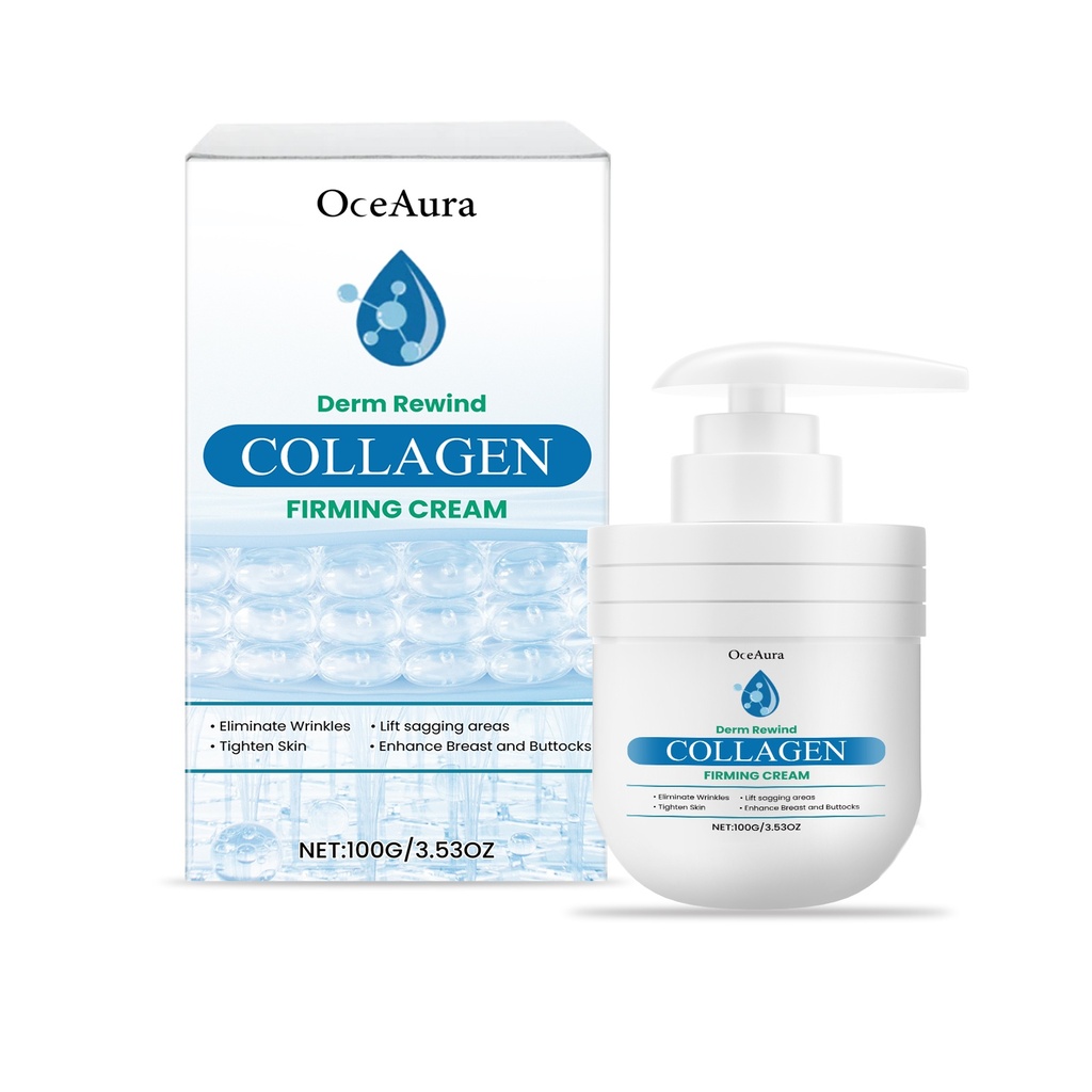 Kem Dưỡng Ẩm Collagen OceAura, Dưỡng Ẩm Da Cơ Thể Với Kem Collagen Đàn Hồi Mịn Mượt