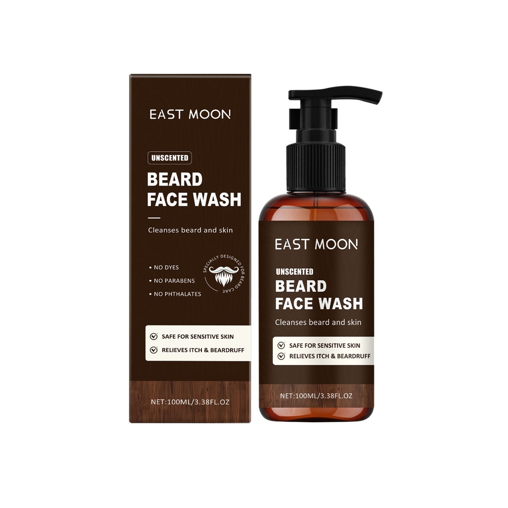 Sữa Rửa Mặt Dành Cho Râu East Moon Cho Nam Giới, Làm Mềm, Cung Cấp Độ Ẩm và Làm Sáng Da
