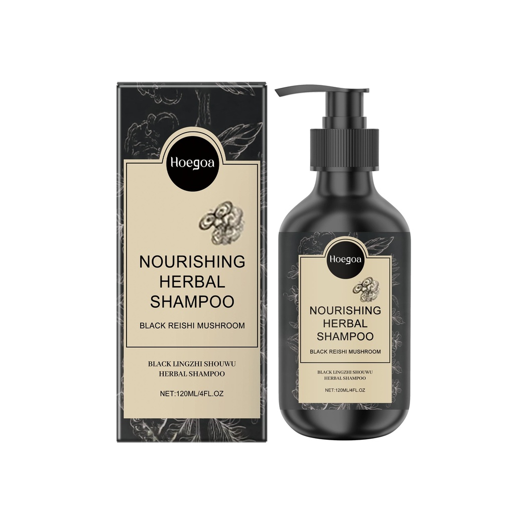 Shampoo dưỡng ẩm thảo dược Hoegoa, làm sạch và cung cấp độ ẩm cho da đầu, tăng cường tóc, làm mềm và bóng đẹp.