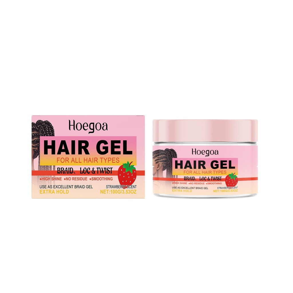 Gel Tạo Kiểu Tóc Tết Hoegoa, Dưỡng Ẩm, Bóng Khỏa Lâu Dài, Gel Tạo Kiểu Dreadlocks
