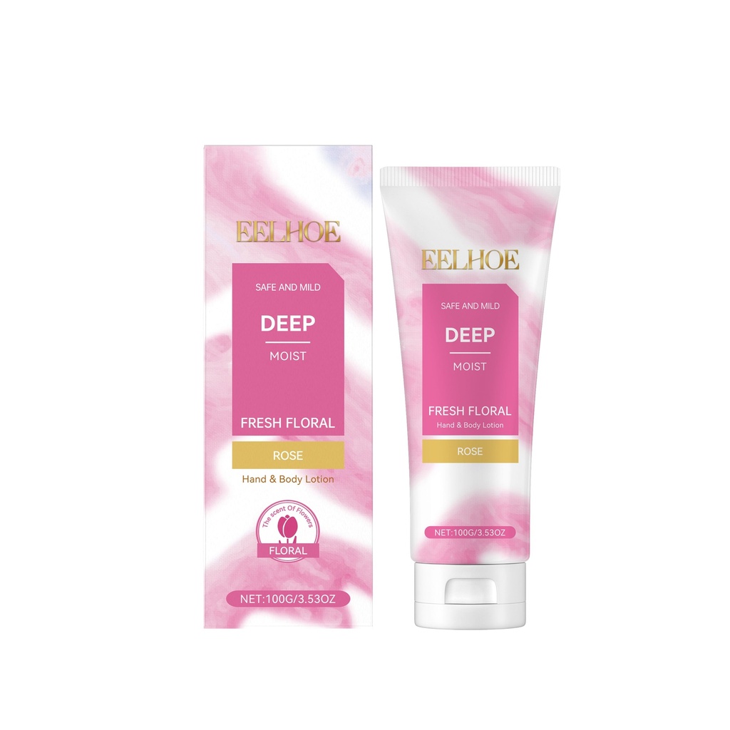 EELHOE Lotion Dưỡng Ẩm Cơ Thể Hoa Hồng Cung Cấp Độ Ẩm và Dinh Dưỡng cho Da Cơ Thể, Lotion Chăm Sóc Làm Mát và Cung Cấp Độ Ẩm