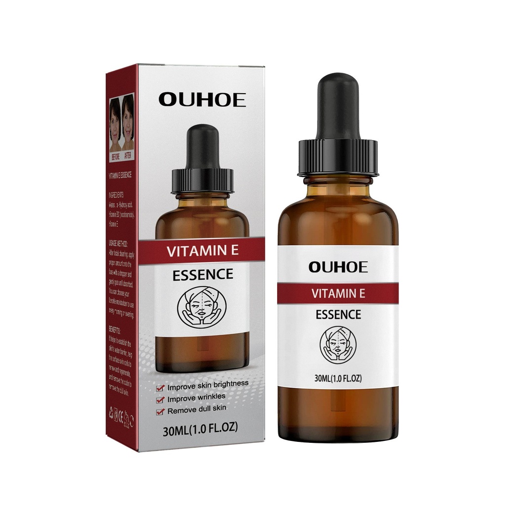 OUHOE Tinh Chất Vitamin E, Giúp Làm Sáng Da, Cấp Nước và Giảm Rãnh Nhăn