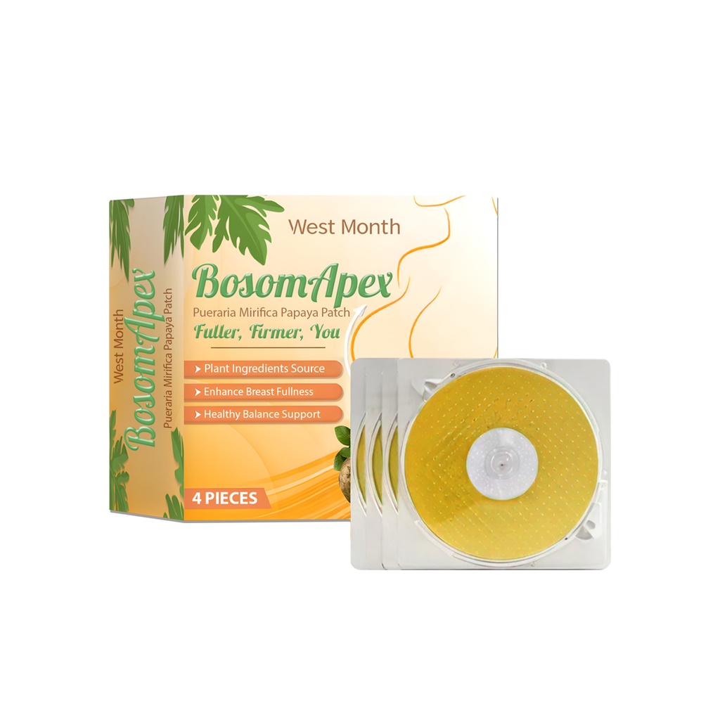 Miếng dán làm săn chắc ngực papaya West&Month, Dưỡng ẩm và làm săn chắc da ngực và tôn dáng cơ thể