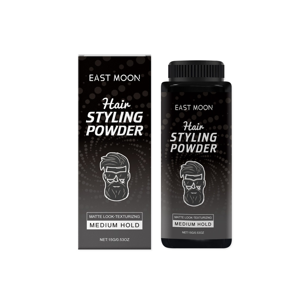 East Moon Men's Styling Fluffy Powder Air Sense Wash Free Oil Control Matte Natural Styling Fluffy Powder