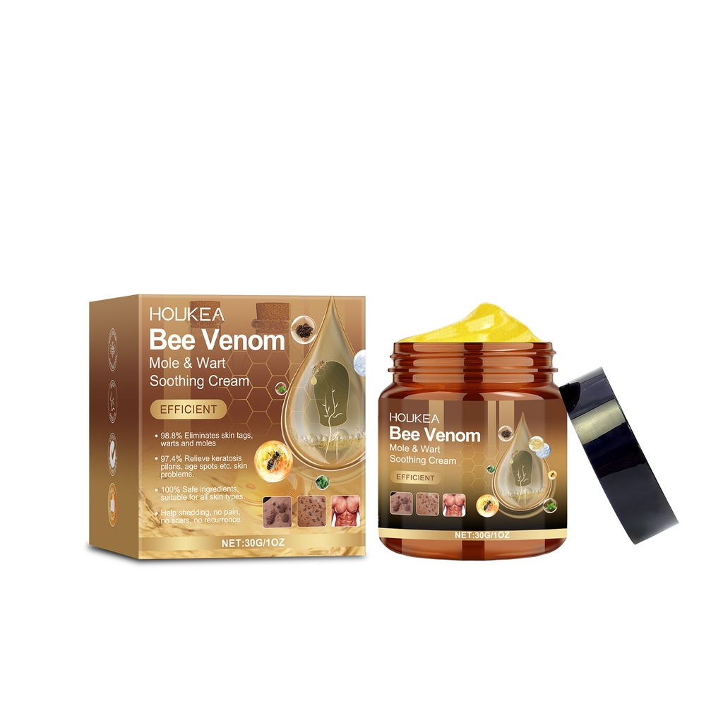 Kem Houkea Beesvenom Keyou làm sạch da nhẹ nhàng, làm ẩm và sửa chữa da mịn màng