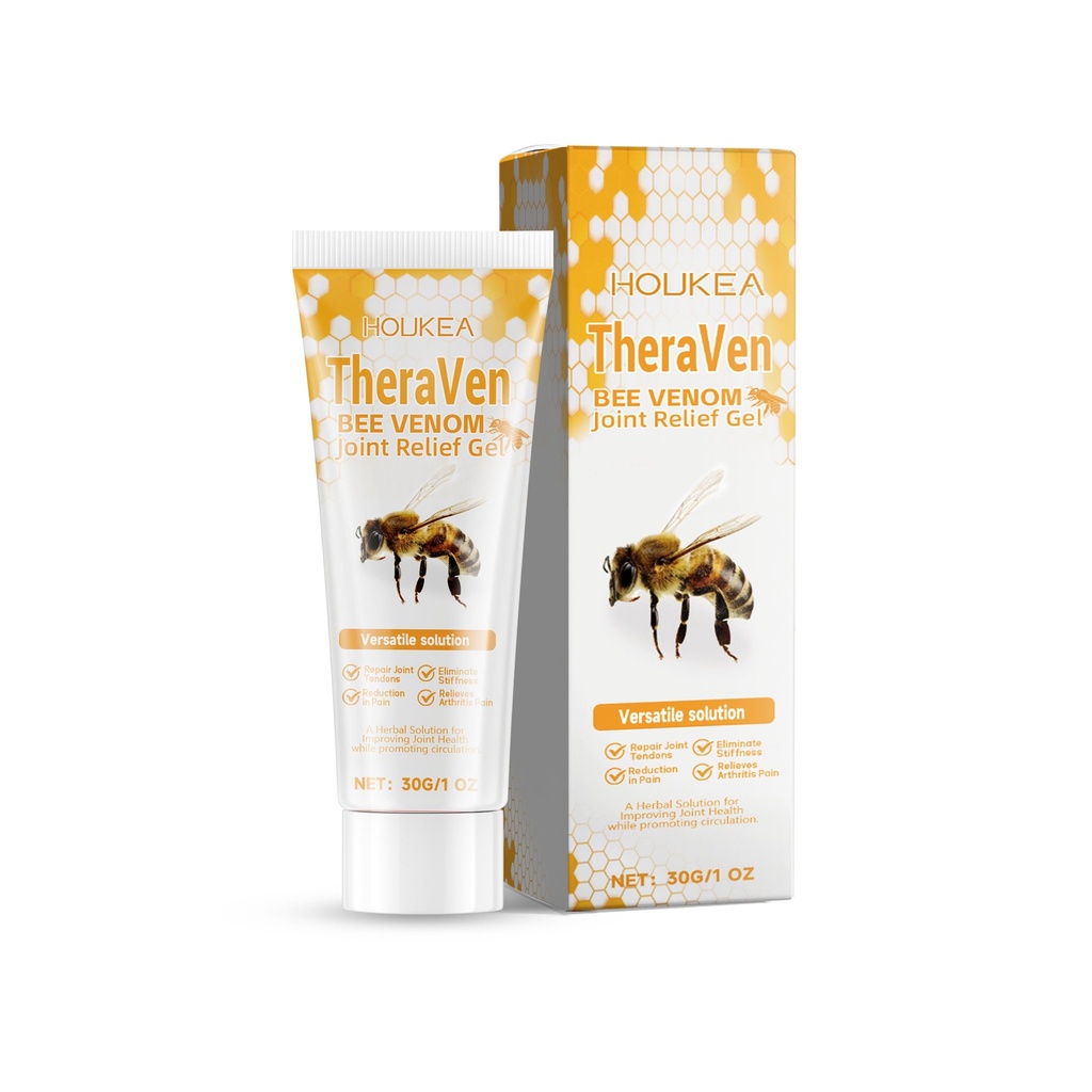 Gel trị liệu khớp venin ong Houkea cho đầu gối và chân, gel nhẹ nhàng để chăm sóc cơ thể hàng ngày