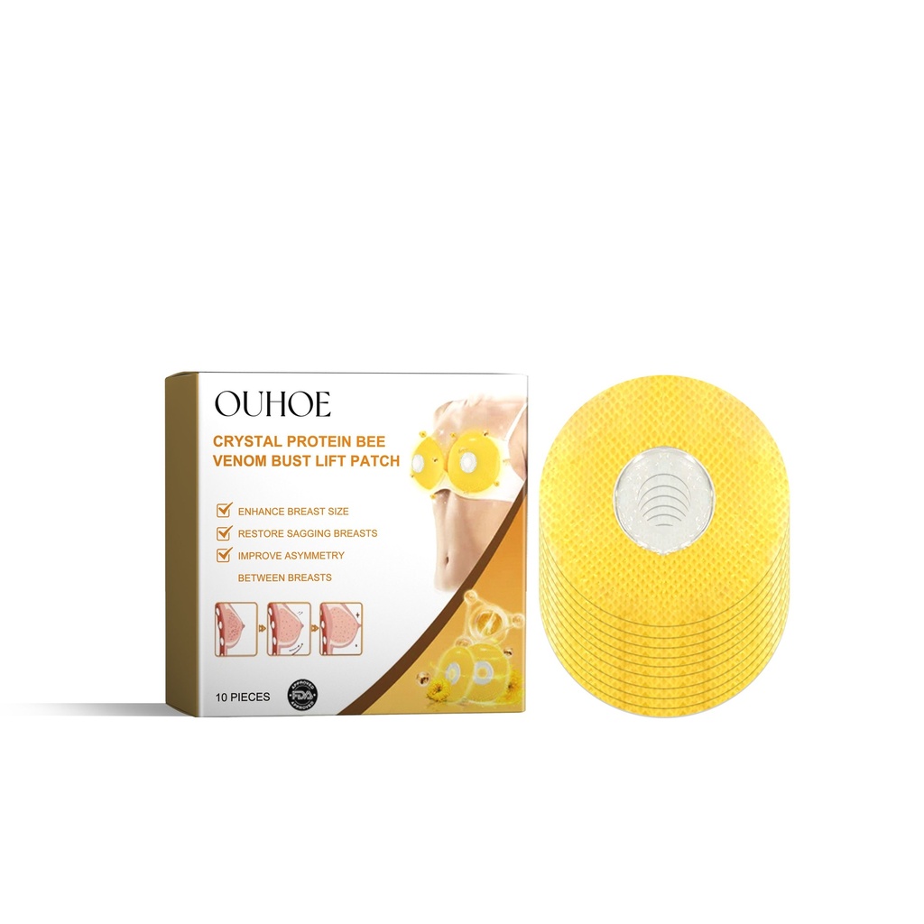 OUHOE Miếng Dán Nâng Ngực Protein Tinh Thể Venom Ong, Nâng Ngực Chống Chảy Xệ Không Dấu Vết Tập Trung Thoáng Khí Đầy Đặn Chắc Chắn