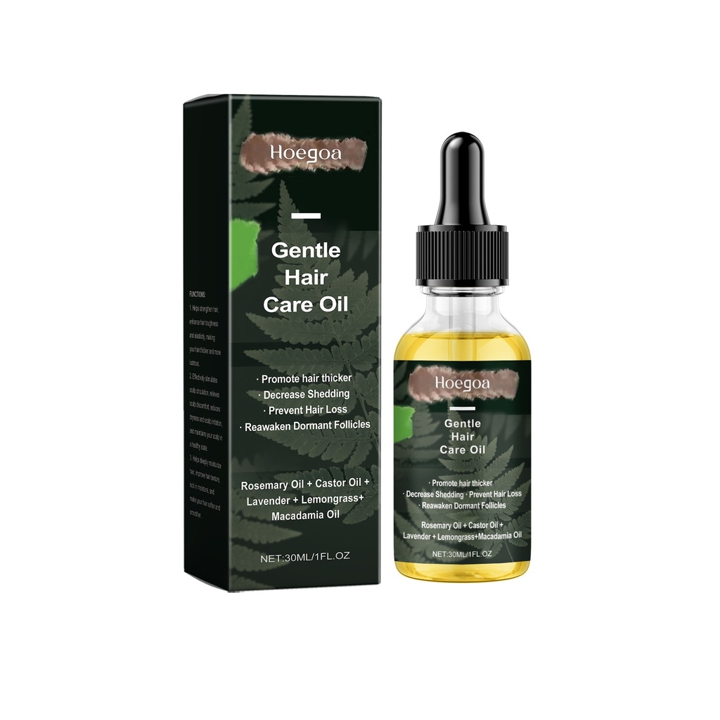 Dầu Thảo Dược Chăm Sóc Tóc Hoegoa Rosemary Bảo Vệ Tóc Bóng, Làm Mềm Tóc, Dưỡng Essence Chăm Sóc Da Đầu