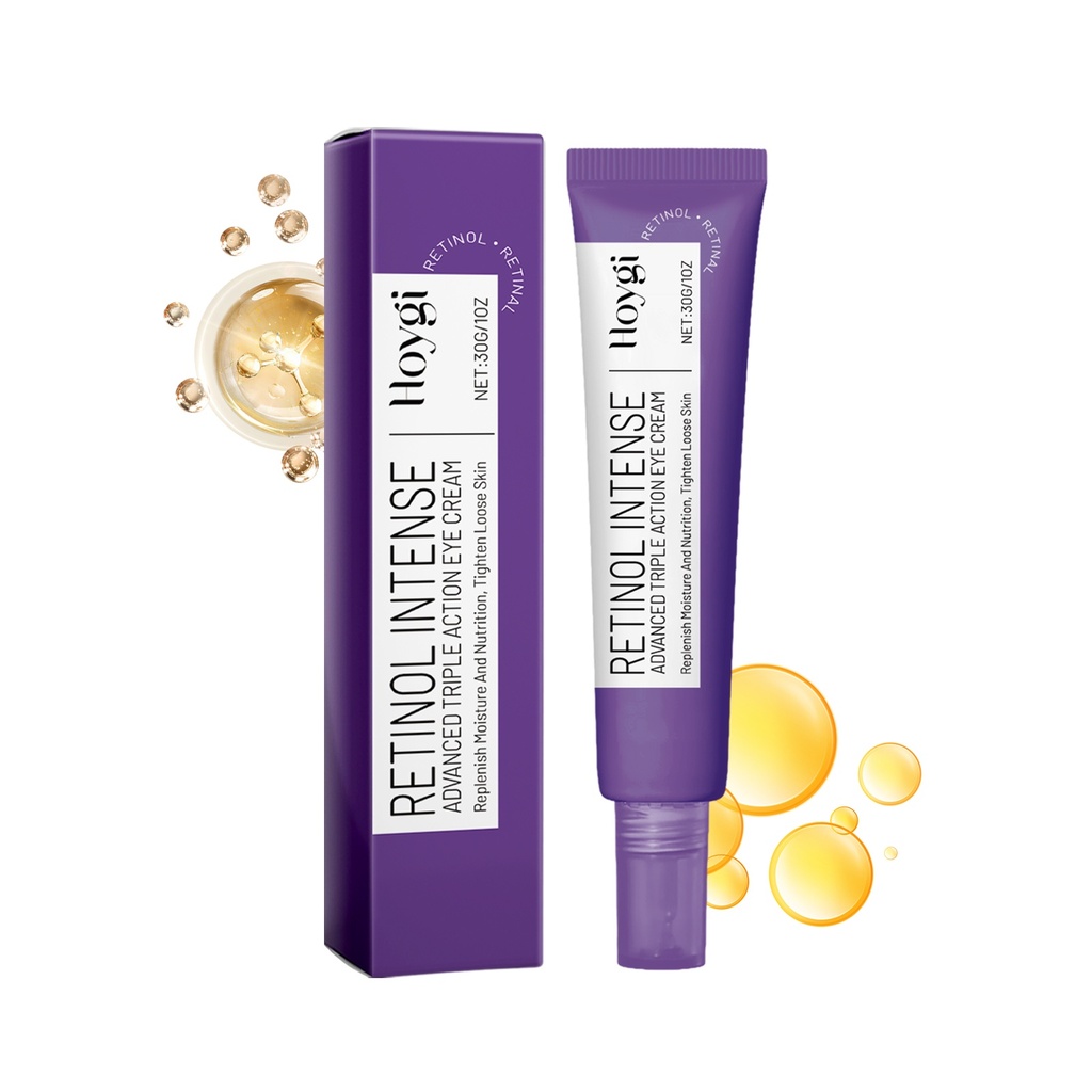 Kem mắt ba chức năng retinol Hoygi, cung cấp độ ẩm nhẹ nhàng cho làn da mềm mại và giảm nếp nhăn quanh mắt
