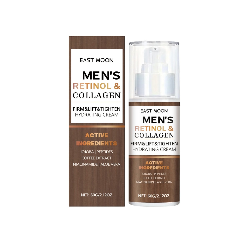 Kem dưỡng ẩm collagen retinol East Moon cho nam giới, giảm nếp nhăn, làm sáng, làm săn chắc, dưỡng ẩm và làm mềm