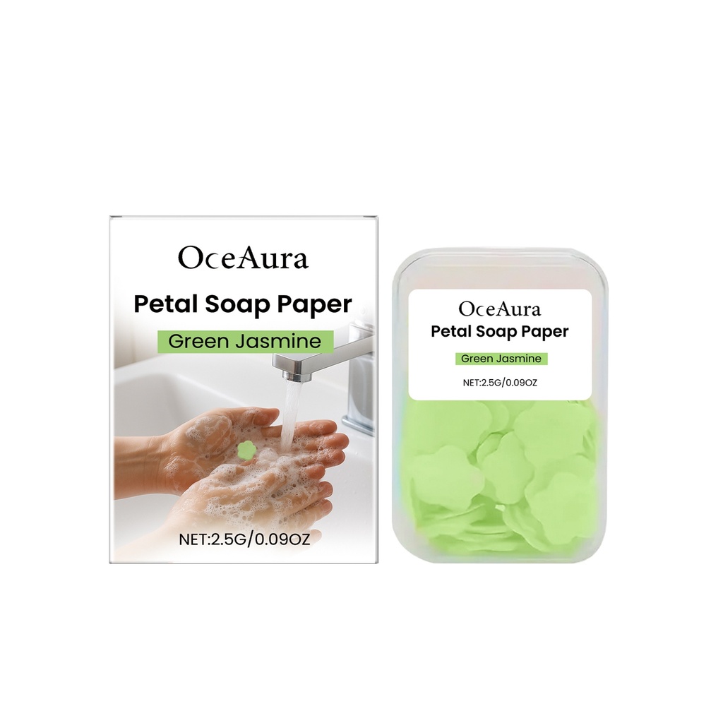 OceAura Petal Hand Soap Sheet Series Giúp Làm Sạch và Dưỡng Ẩm Da Tay Và Giấy Xà Phòng Vệ Sinh Tiện Lợi