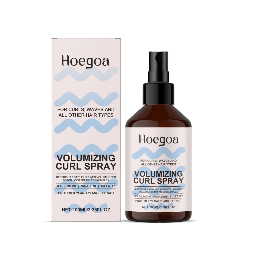 Xịt tạo kiểu tóc xoăn Hoegoa nhẹ nhàng cấp ẩm và làm mượt tóc, tạo độ phồng cho tóc và cải thiện tình trạng tóc xù