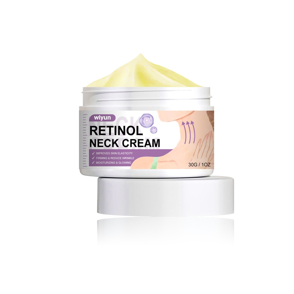 Kem cổ Wiyun Retinol, làm mờ nếp nhăn cổ, cung cấp độ ẩm và làm săn chắc da, kem massage cổ hình thiên nga