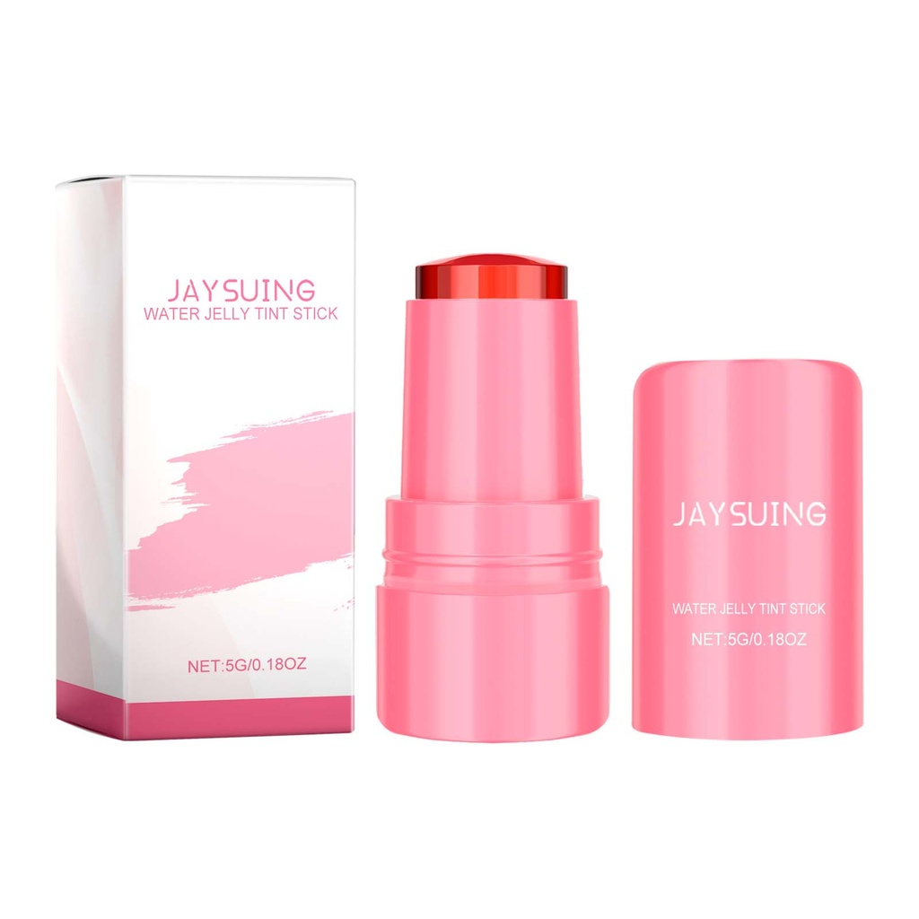 Bộ sản phẩm Bảng màu son bóng Jelly Blush của Jaysuing, Làm sáng son và má, Giúp đều màu da
