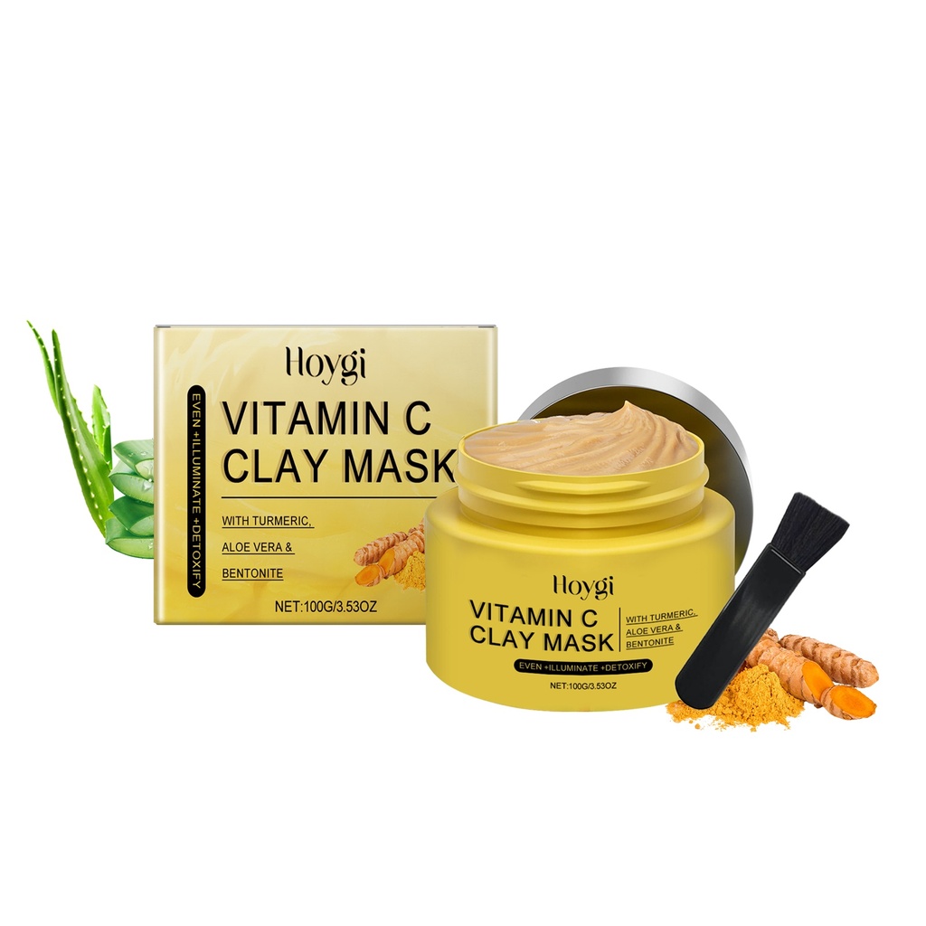 Mặt Nạ Đất Sét Nghệ Vitamin C Hoygi Cải Thiện Sự Tối Màu Làm Sạch Sâu Mặt Nạ Cung Cấp Độ Ẩm