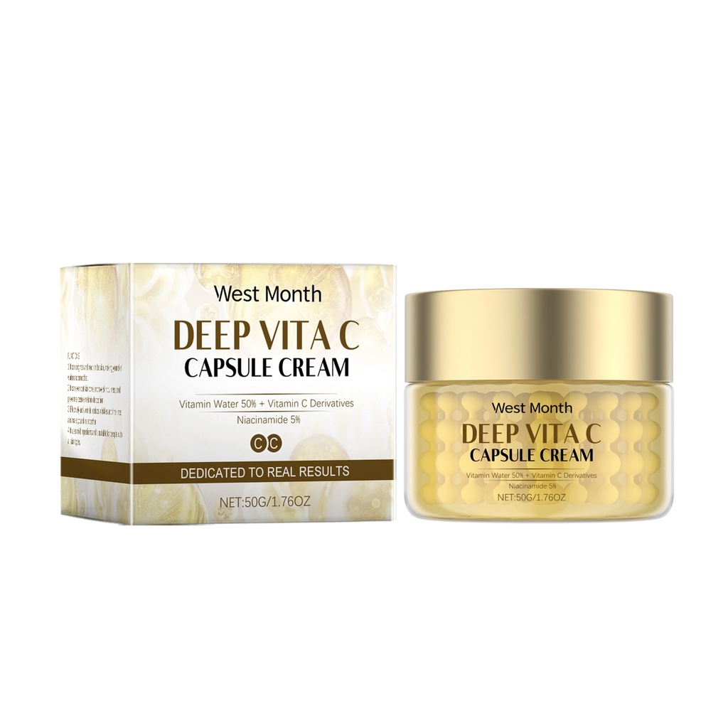 Kem Dưỡng Ẩm Vitamin C West&Month Cấp Ẩm, Giữ Chặt và Sửa Chữa Làn Da Sáng và Rõ Ràng Giảm Sự Sạm Màu