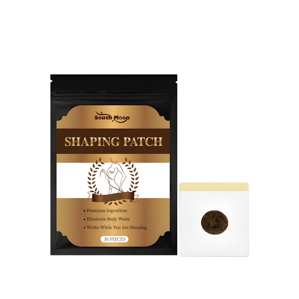 Miếng dán chăm sóc thảo dược South Moon, hình dáng cơ thể nhẹ nhàng với dáng vẻ làm nổi bật đường cong cơ thể xung quanh rốn