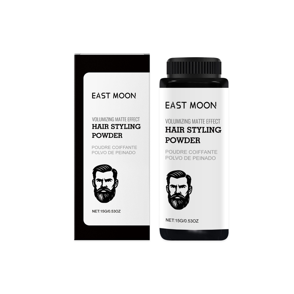 Bột tạo kiểu tóc nam East Moon - Bột tạo kiểu tự nhiên, lâu bền, ba chiều, không dính, mọc tóc phồng
