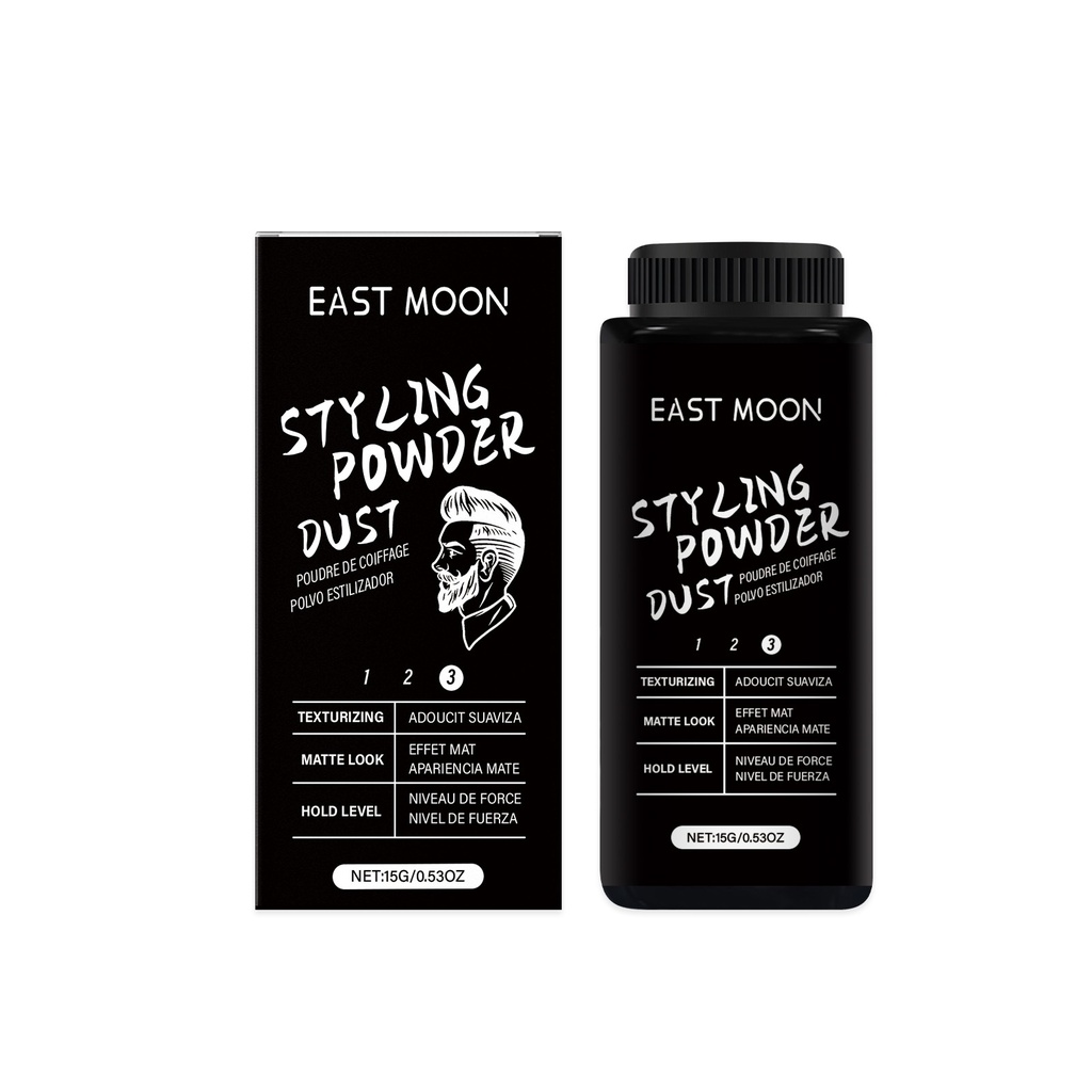 East Moon Men's Styling Fluffy Powder Hair Cleaning Fluffy Bangs Refreshing Oil-Control No-Wash Dry Hair Powder