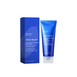 Mặt nạ bùn thoa đầu đen West&Month, Làm sạch điều khiển dầu, Giảm mụn và làm sạch đầu đen