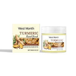 West&Month Facial Scrub Gently Cleanses Facial Skin, Exfoliates, Moisturizes, Moisturizes And Brightened