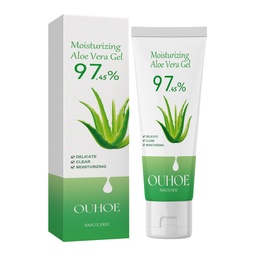 Gel dưỡng ẩm OUHOE Aloe Vera, Sửa chữa mẩn đỏ của mụn trên mặt, Cung cấp độ ẩm, Làm sáng lỗ chân lông, Căng và chống nhăn da