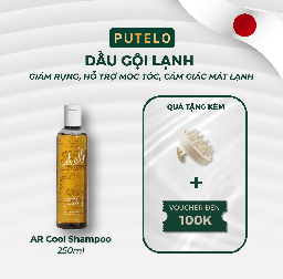 Dầu gội lạnh giảm rụng tức thì, kích thích mọc tóc nhanh PUTELO Cool Shampoo chăm sóc tóc chuyên sâu từ NHẬT 250ml 