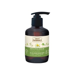 Gel rửa mặt Green Pharmacy chiết xuất Trà xanh và Lá bạch quả 270ml - Dành cho da thường & da dầu