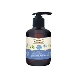 Gel rửa mặt Green Pharmacy lô hội và dầu hạt lanh 270ml - Dành cho da khô và da nhạy cảm