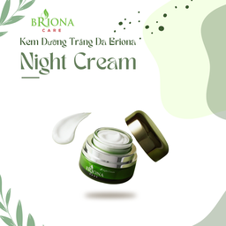 Briona Care Kem Dưỡng Trắng Da Ban Đêm Mờ Thâm Nám Trẻ Hóa Da Mặt Chống Lão Hóa Dưỡng Ẩm Mềm Mịn Nâng Tone 35g Cho Nữ