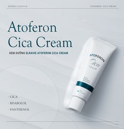 Kem Dưỡng Làm Dịu, Không Gây Kích Ứng, Nhờn Dính Cho Da Nhạy Cảm Elravie Atoferon Cica Cream 50ml